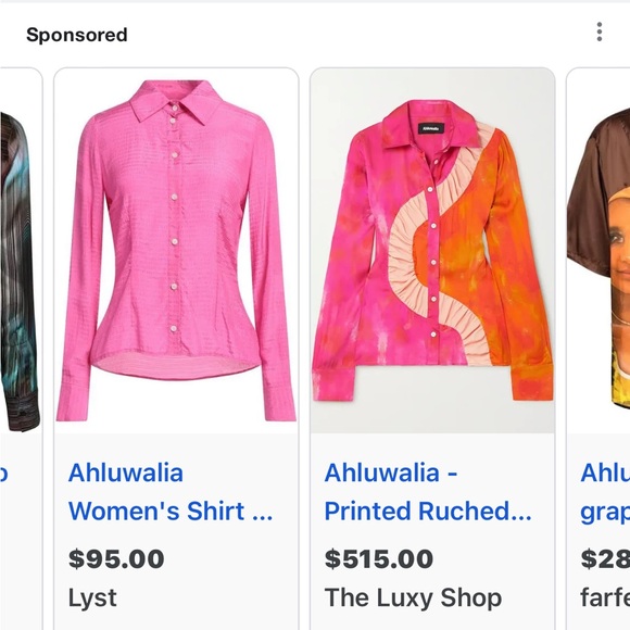 AHLUWALIA
watercolour-effect colour-block blouse size 12 US L - Picture 15 of 16